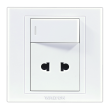 E42PSSPW10 Pearl White (2 Pin Socket with switch)